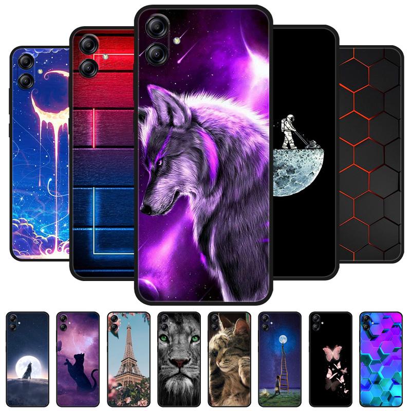 Für Samsung A06 Hülle A 06 Silikon Weiches TPU Handy Rückseite für Samsung Galaxy A06 Hüllen Schwarze Schale für SamsungA06 Fundas