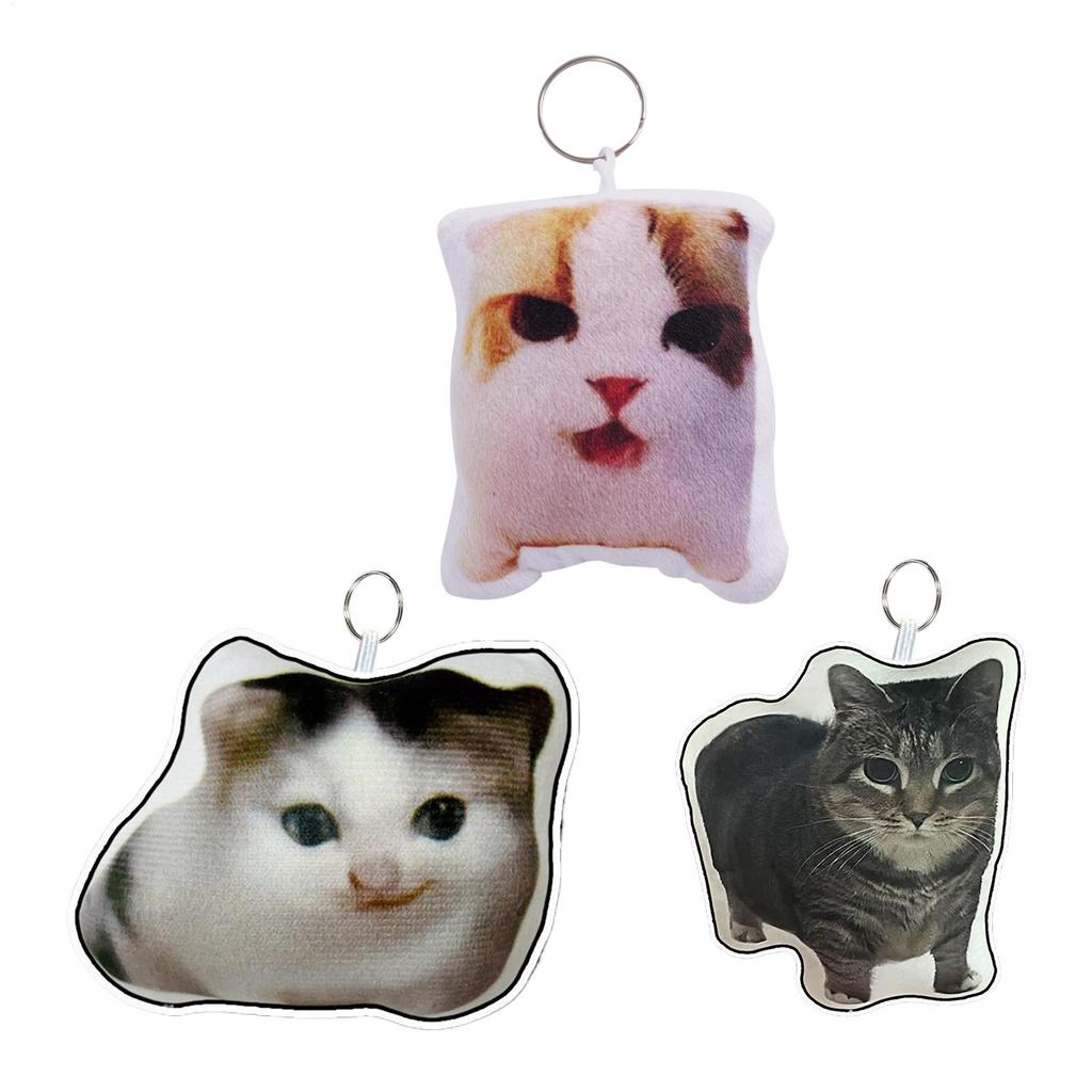 Chaveiro Engraçado Gato Chaveiro Pingente com Som Adorável Mochila Chaveiro Pingente para Meninos Adolescentes Homens Mulheres Meninas e Crianças