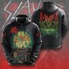 Rock Band Slayer Sweat à capuche imprimé 3D Hommes Femmes Mode Hip Hop Sweat à capuche Sweat-shirt Vêtements pour adultes Masculina Sudaderas Hombre