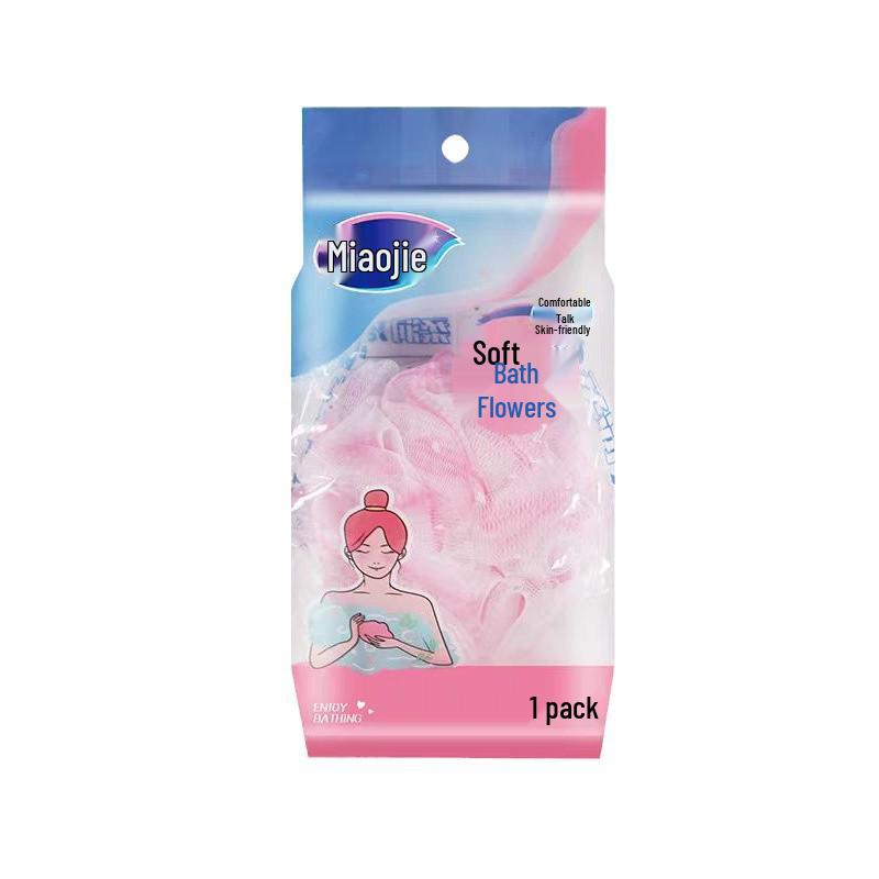 Miaojie Ultra-Soft Bath Scrub: Gentle, Refreshing Mesh Ball for Home Use