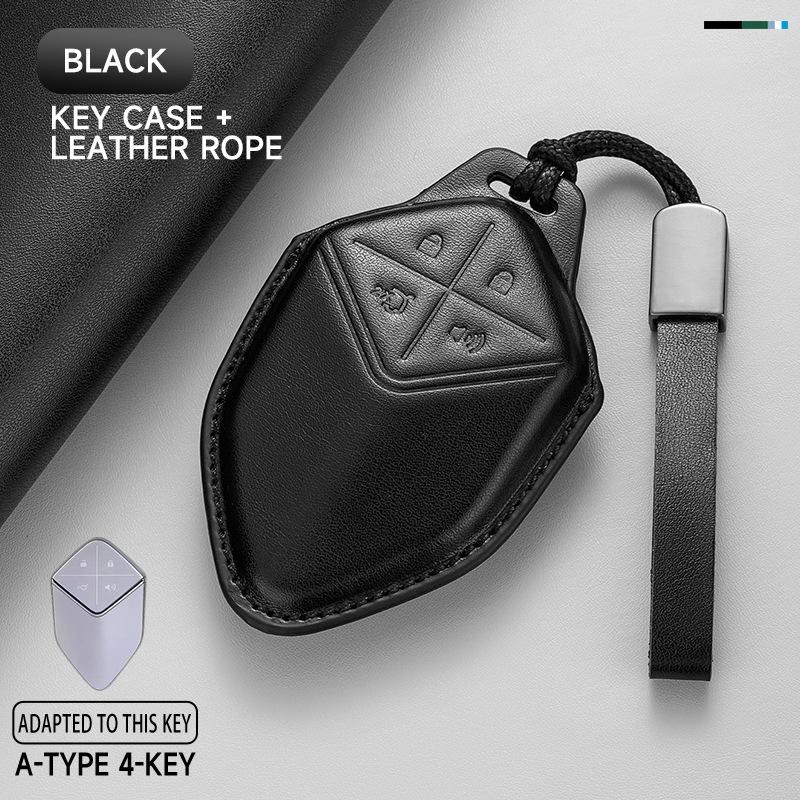 For Changan Deepal Sl03 S07 S05 S09 L07 Car Key Case Cover Remote Control Protector Shell Fob Leather Full Protection Key Holder