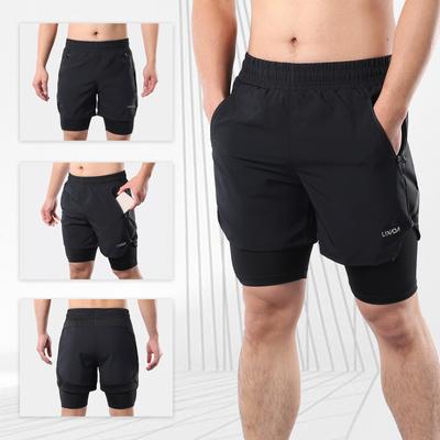 Pánske bežecké šortky 2 v 1 Rýchloschnúce Priedušné Aktívny tréning Cvičenie Jogging Maratón