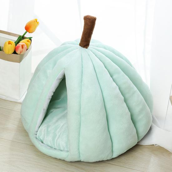 Dýňové kočičí pelíšek s odnímatelným omyvatelným polstrovaným polštářkem Zimní teplý Malý střední Pes Kočka Domácí zvířátko Jeskyně Dům Vnitřní Kotě Štěně Spací hnízdo