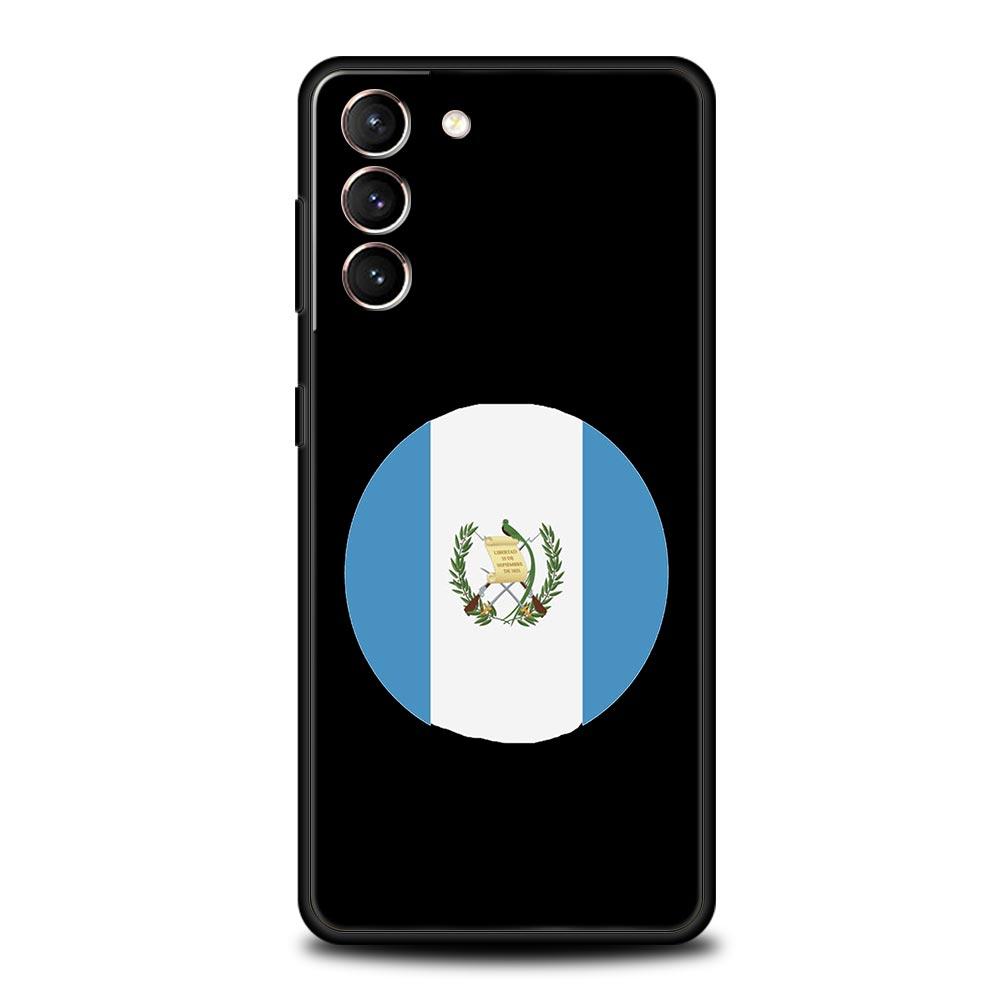 Phone Case For Samsung Galaxy S25 Edge S24 S23 S22 S21 Ultra S20 FE 5G S10 S10E S9 Plus Soft TPU Cover Guatemala Flag