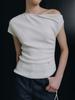 LOEUVRE Asymmetric Off-Shoulder Knit Top Sk6Mp737_2Color