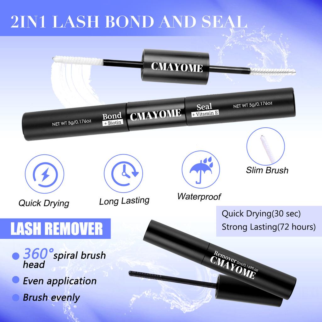 416 Büschel Dichte Gemischte Einzelbüschel Falsche Wimpern Set 10-18Mmdiy Segmentierte Wimpern