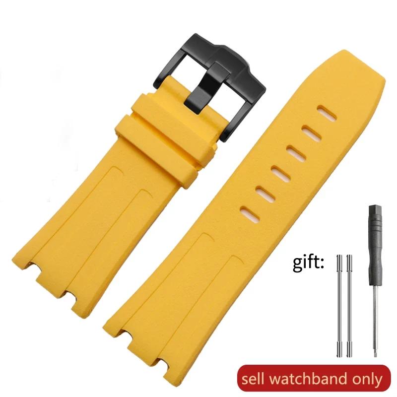 Watch Band Silicone Men's 28mm for AP Audemars and Piguet Royal Oak Offshore 15400 15703 26471 26474 15703 15706 Watch Strap