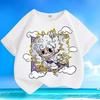 Labubu Cartoon 3D Print Kids T Shirts Trend Clothes Boy Girls Short-Sleeved Top