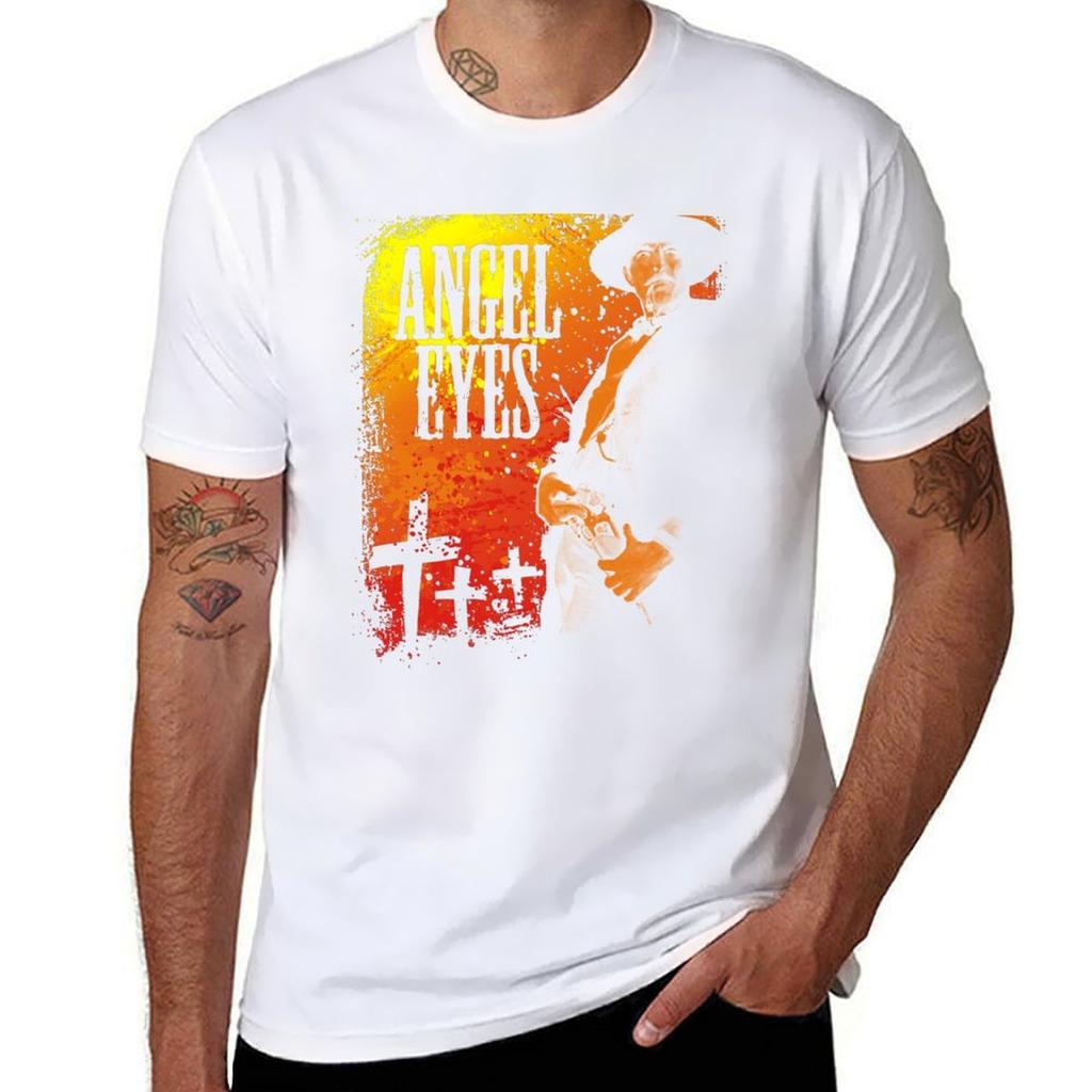 Angel Eyes TShirt Classic Crew Neck Cotton TShirt