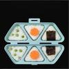 6 Grids Sushi Mould Triangle Bento Box Kitchen Party Supply Mold Tool Onigiri Rice Ball Bento Machinenori Kitchen Accessories