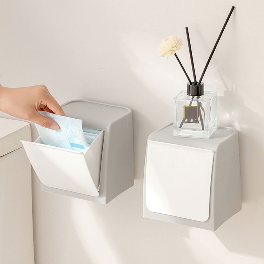 Nástěnný box na hygienické vložky Prachotěsný Sklopný Bavlněný úložný box Třídění nepořádku Multifunkční Koupelnové doplňky