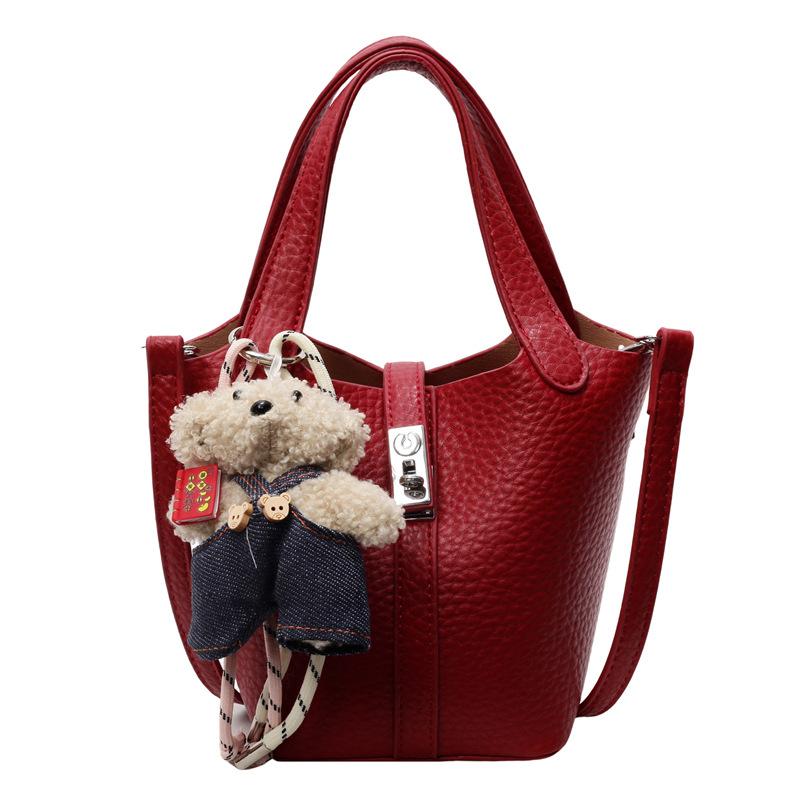 Large Capacity Portable Bucket Bag Women's New Fashion Shoulder Messenger Bag