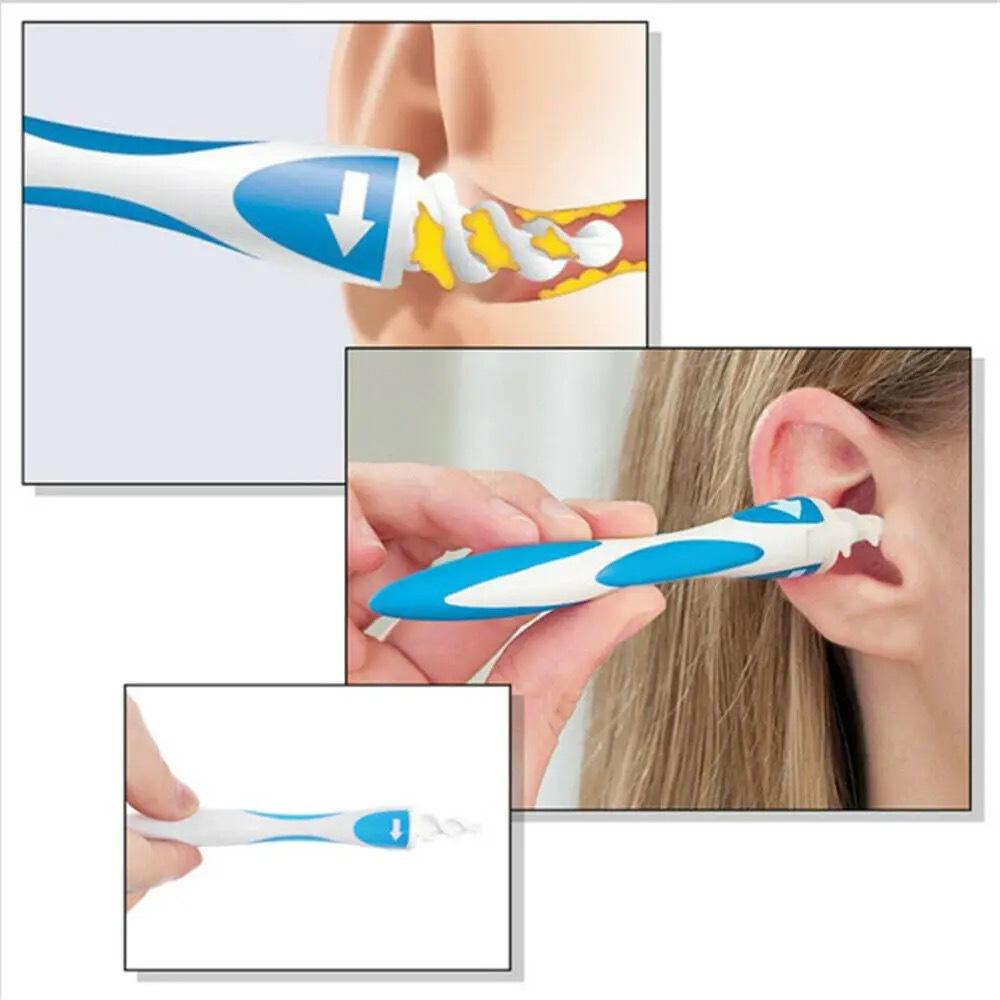 Baby Kids Ear Wax Remover Tool Ear Cleaner With Soft Silicone 16 Replacement Tips Simply To Grab Extract Earwax