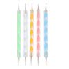 25pcs Nail Art Dotting Pens Acrylic Screw Rod Round Head Nail Art Double Ended Dotting Pen