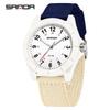 SANDA Unisex Luminous Korean Style Nurse Watch: Lightweight, Thin, Waterproof, Large Dial Quartz Watch for Teens