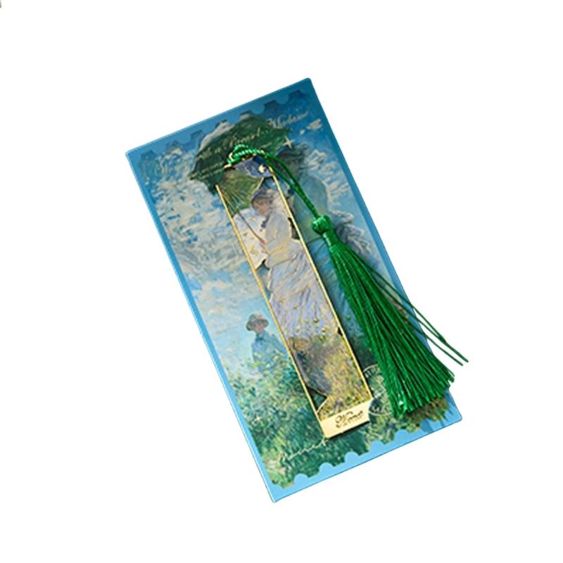 Винтажные закладки с масляной живописью, с кисточками, полые металлические закладки, закладки для учителя, для любителя книг, для чтения