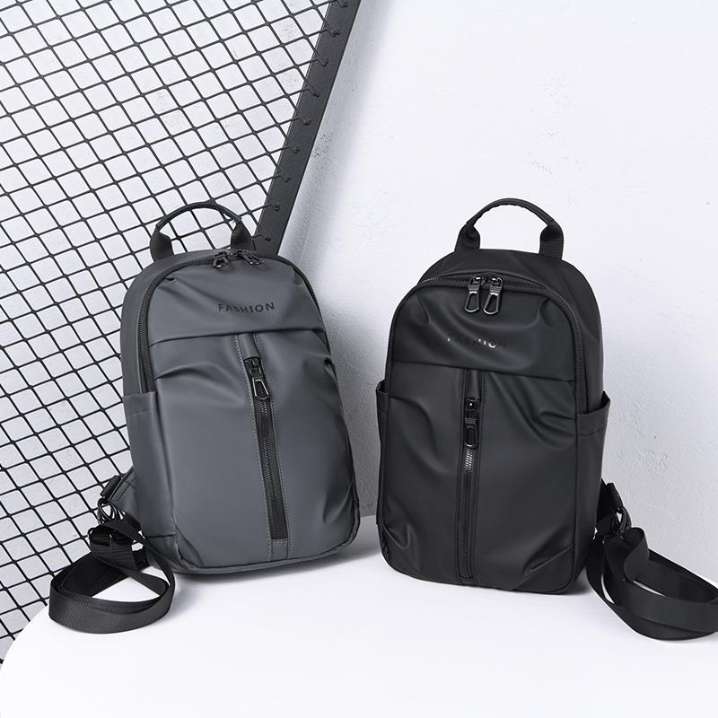 Multifunctional Men's Shoulder Bag Travel Backpack Lightweight Water-repellent Chest Bag
