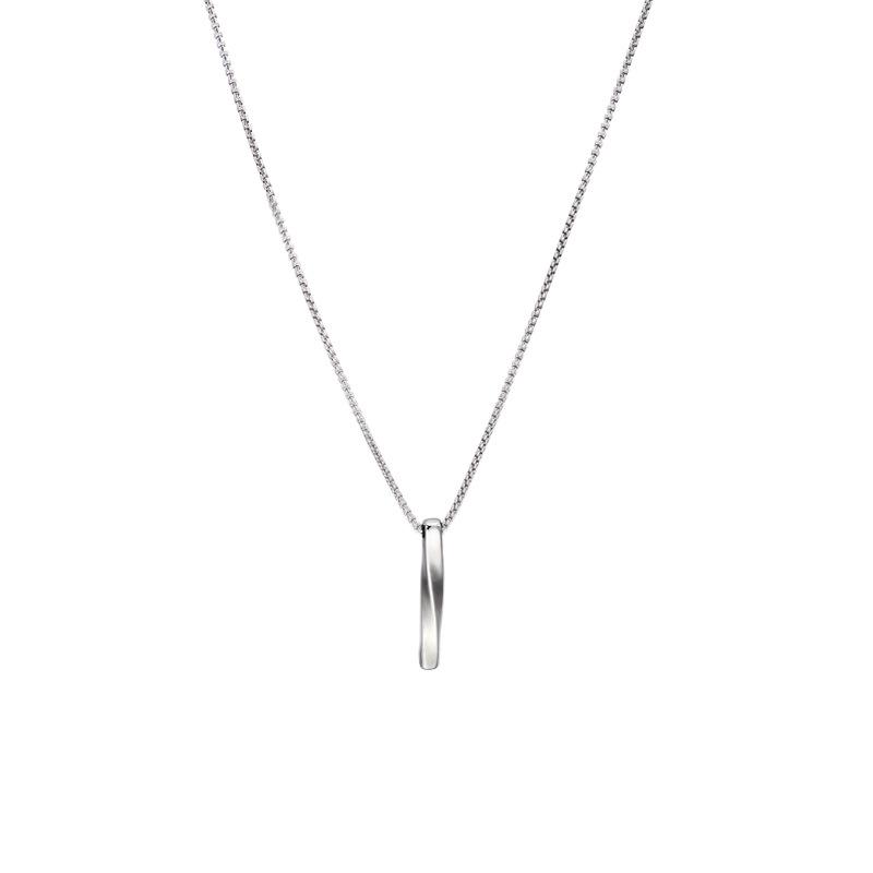 

Spiral strip necklace female couple earth cool bouncy sweater sweater chain ins style niche design jewelry necklace tide