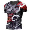 3D Printed Japanese Samurai T-Shirt For Men Cool Warrior Graphic Tees Casual Harajuku Loose O-Neck T Shirts Short Sleeve Tops