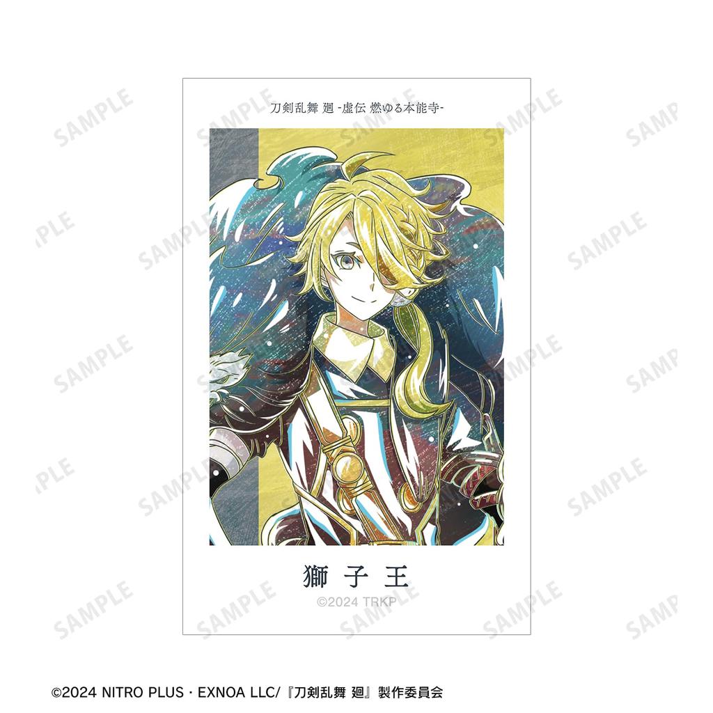 Anime Ranbu Kai Kyoden Burning Shishioh Touken Ranbu Kai Kyoden Burning Honnoji Ani Art 2nd Edition Illustration Card Set of 2 "Touken Honnoji"