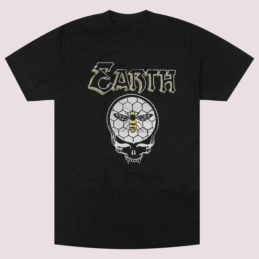 Earth Band Honey Skull Heavy Cotton Black All Size T Shirt MI560 Unisex T-Shirt