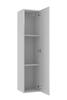 Wall-hung bathroom column, white gloss, 125x33cm, soft-close Pinia