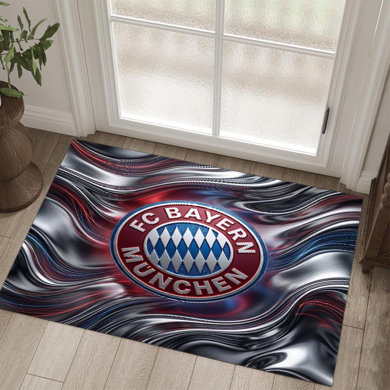Tappeto in velluto di cristallo con design Bayern Monaco Accogliente Non?Tappeto Stampato Antiscivolo per Camera da Letto Soggiorno Ingresso