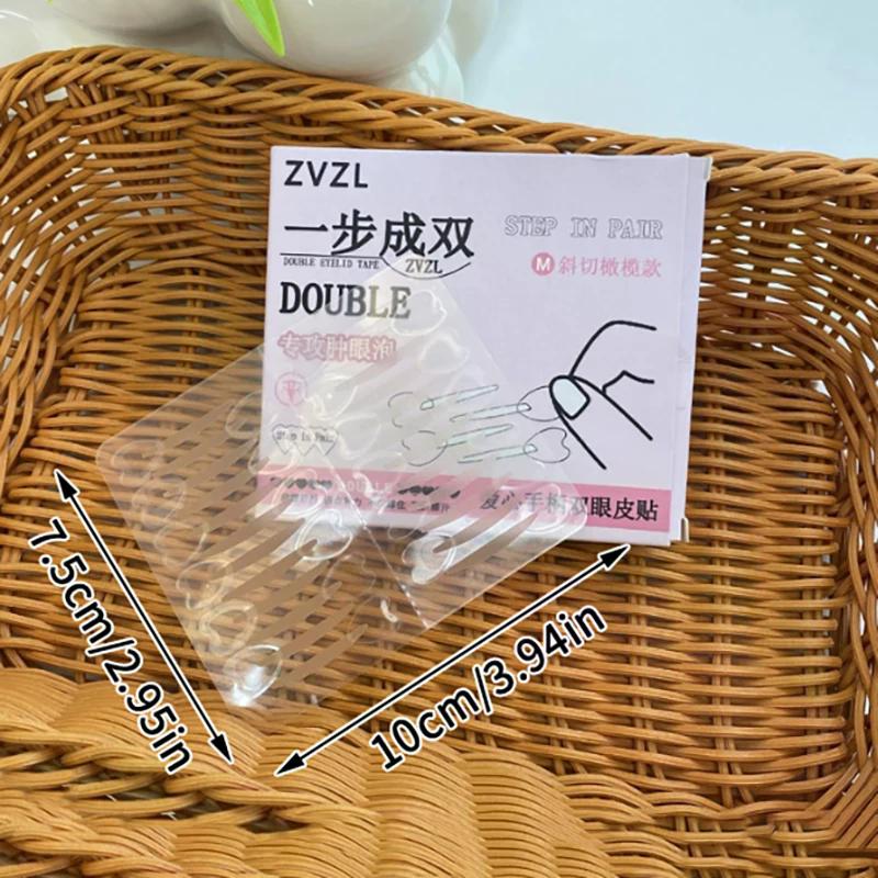 128pcs/box Double Eyelid Stickers With Handle Natural Invisible And Long Lasting Shaping Big Eye Beauty Tapes Lifting Strips