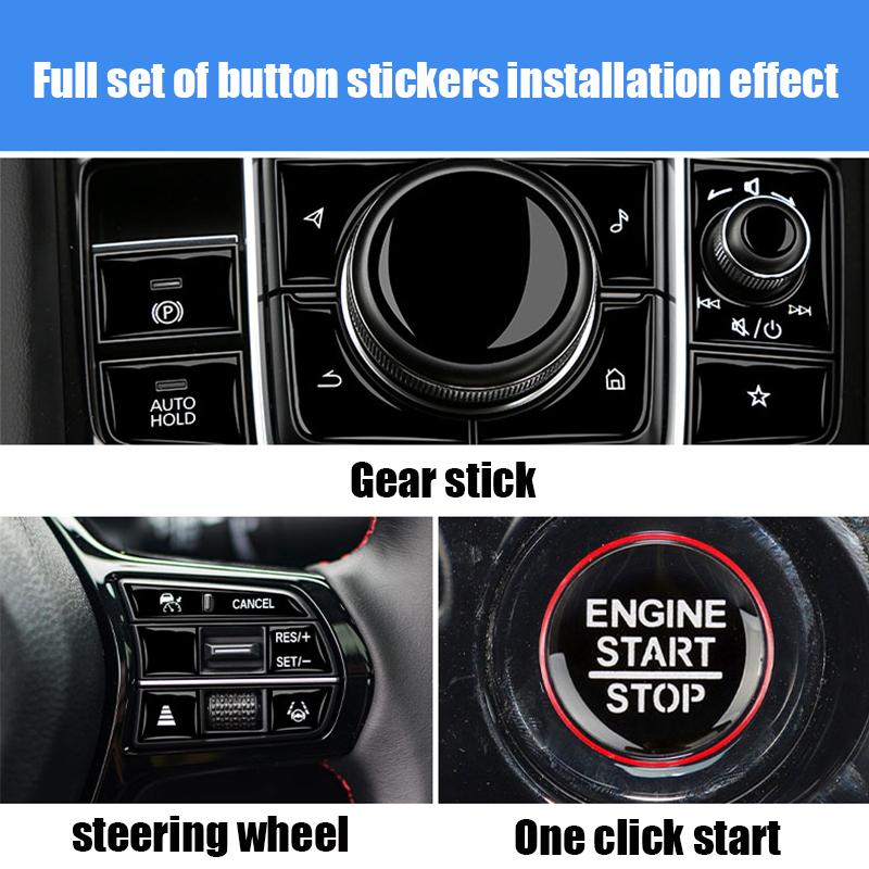 For Mazda CX-50 2024 Central Control Gear Button Film for Interior Protection Car Sticker Modification