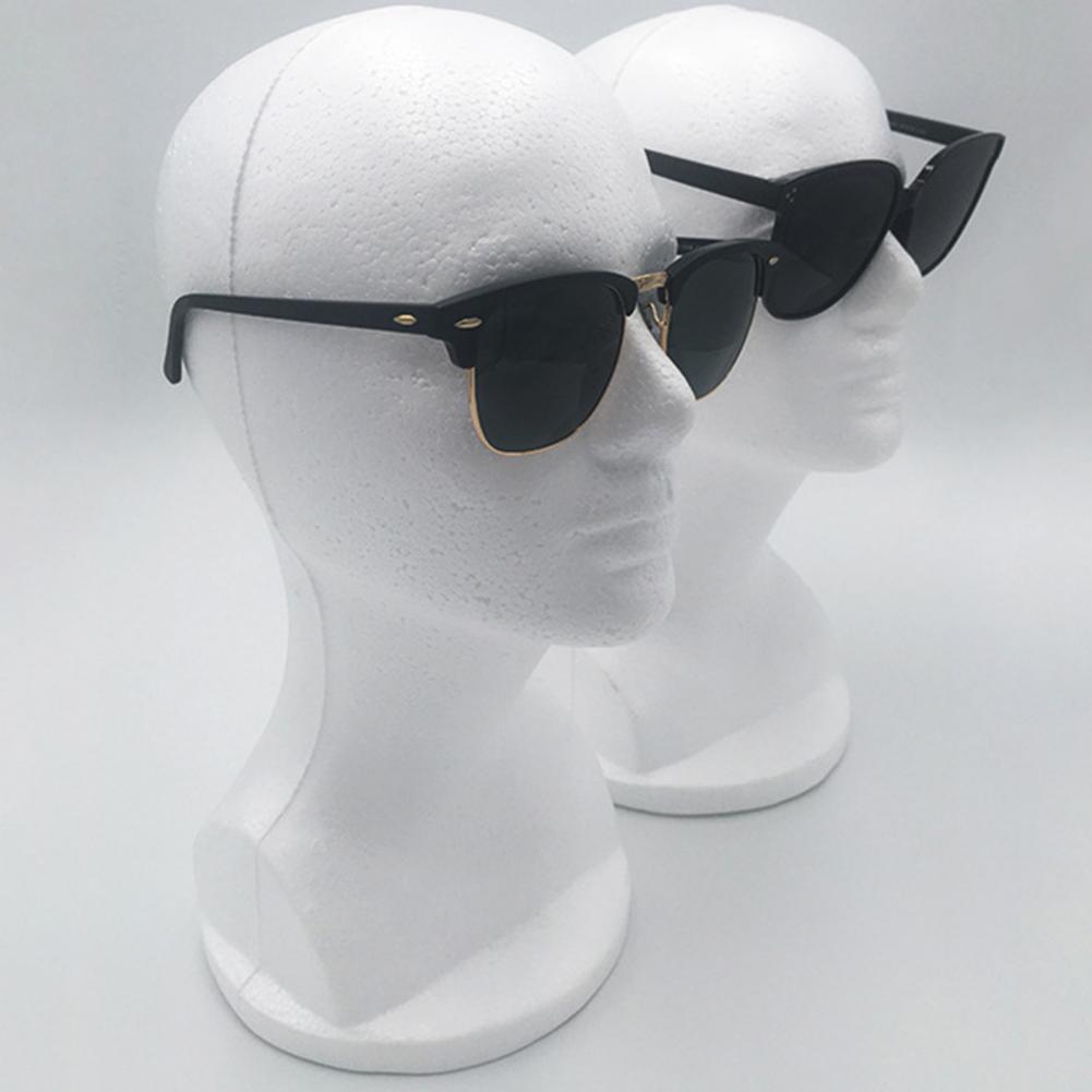 Foam Mannequin Head Female Model Display Stand Wigs Hats Jewelry Glasses Holder Salon Shop Barber Foam Head