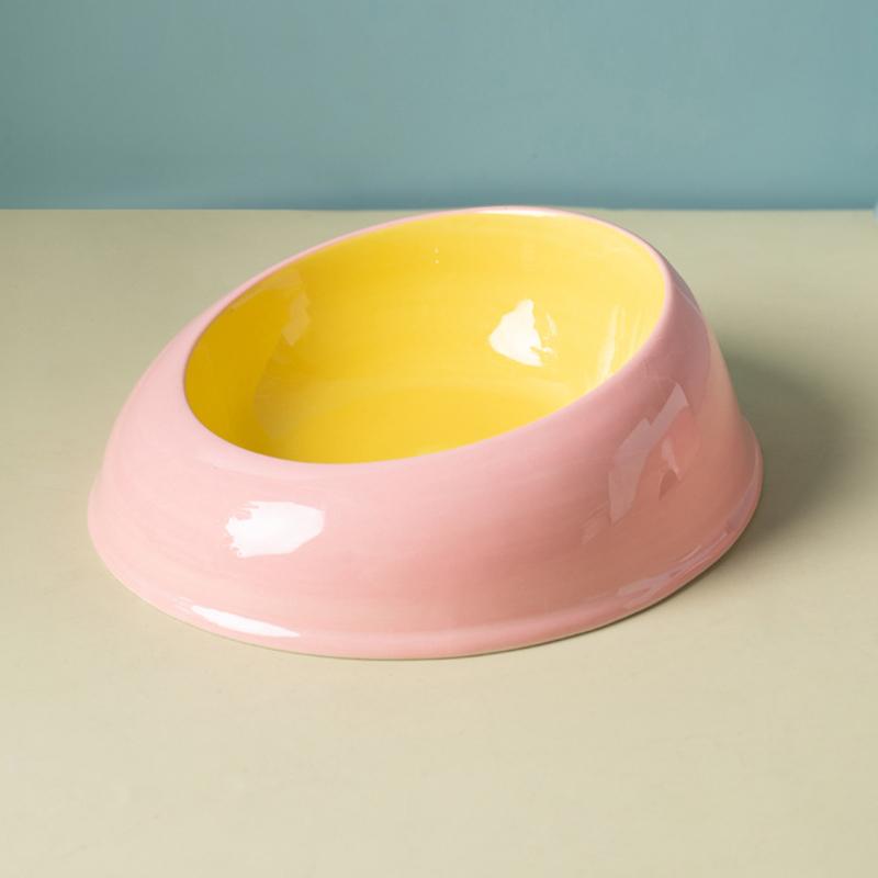 Ceramic Pet Cat Bowl Pet Drinking Water Feeding Bowl Ceramics Cat Food Dog Food Utensils Cat Dog Pet Supplies Accessories