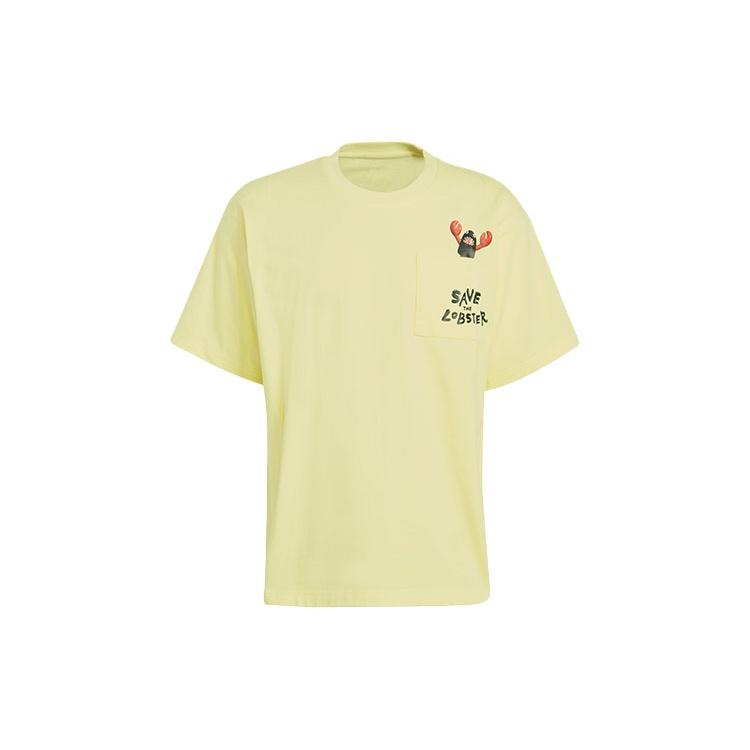 adidas originals Artist Tee Ss Dragon Pattern Pocket Short Sleeve Yellow Men s HA4689 S