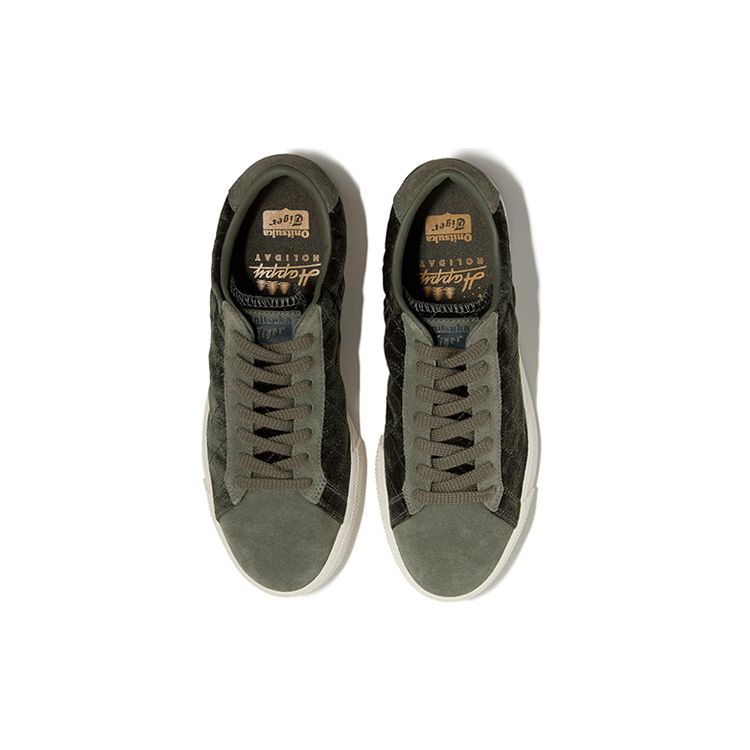 Onitsuka Tiger Lawnship Comfortable Shock Absorbing Slip Resistant Durable Low Top Casual Shoes Unisex sneakers Gray Black White 1183B394-300