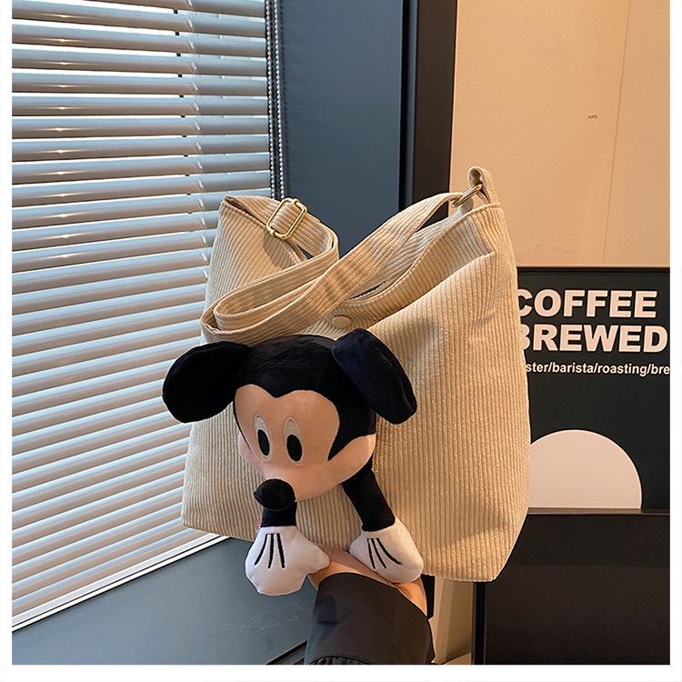 2025 Korean Style Large Capacity Tote: Cute Cartoon Casual Shoulder Handbag