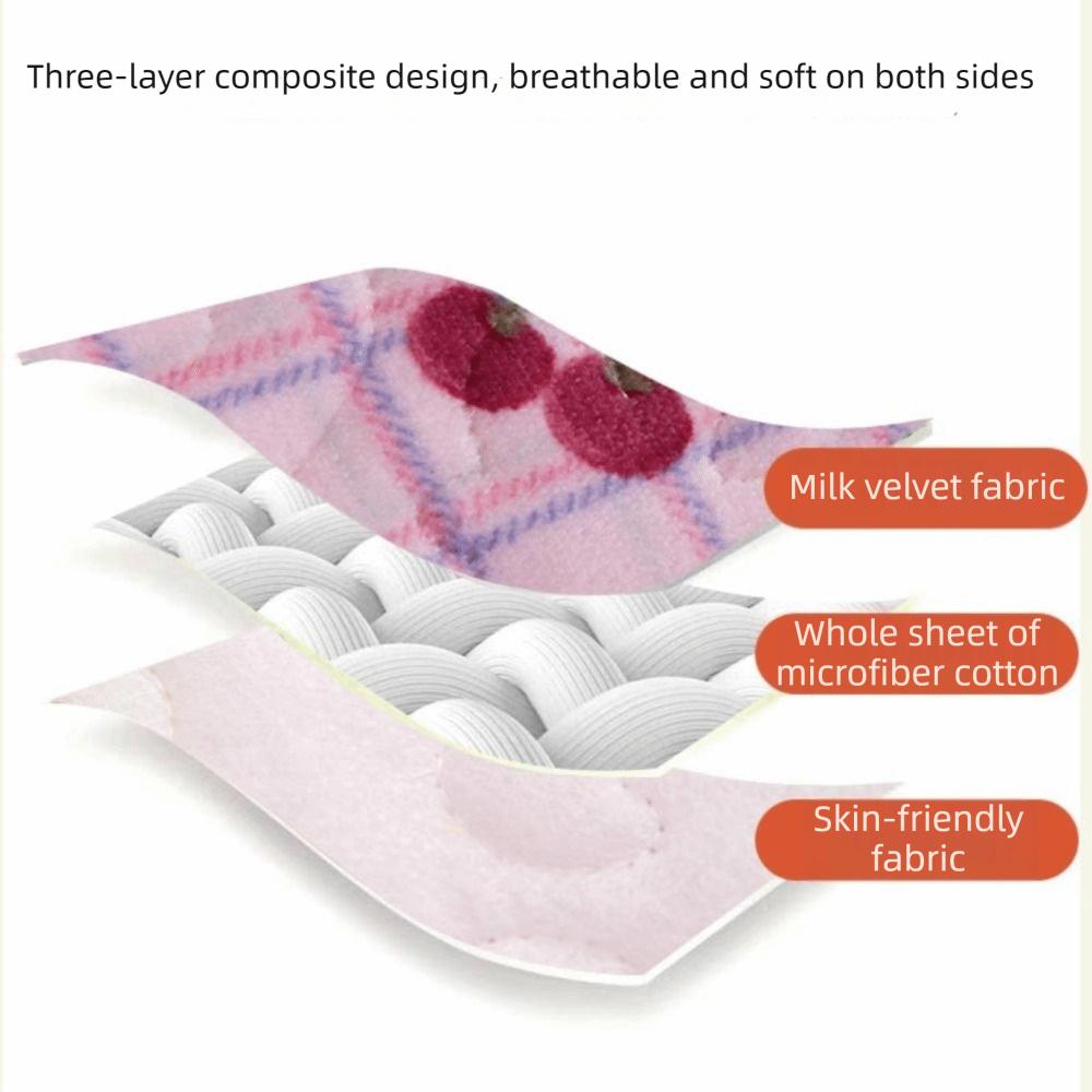 Comfortable 48*74cm Pillow Cover Velvet Rectangle Pillow Case Protector Cotton Warm Pillow Core Protection Autumn/Winter