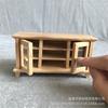 1:12 Dollhouse Double Door TV Cabinet, Miniature Wooden White Storage Unit for DIY Dollhouse, Micro Furniture Decor