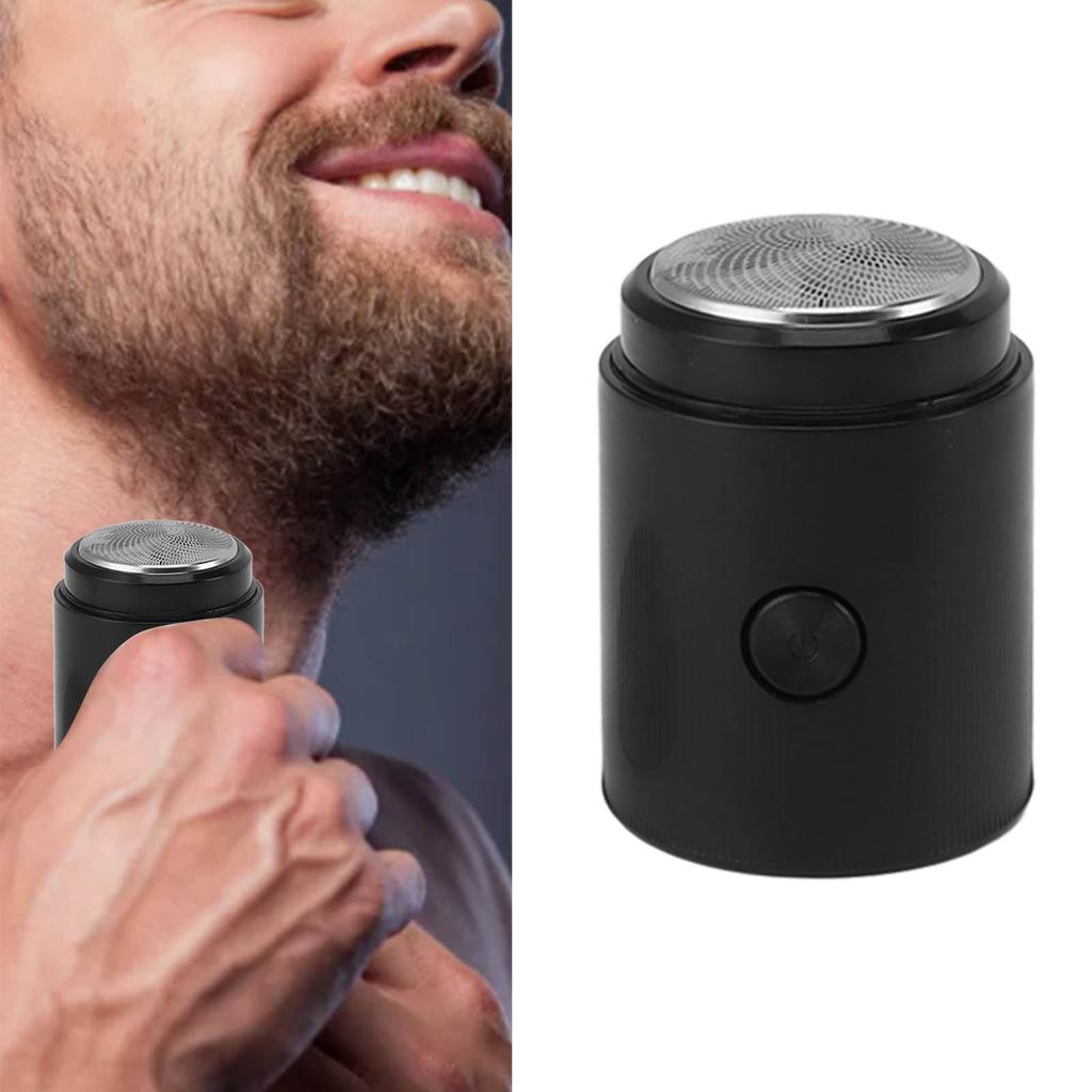 Electric Beard Trimmer for Men Rechargeable Portable Travel Beard Trimmer for Mustache Stubble Body Grooming Black