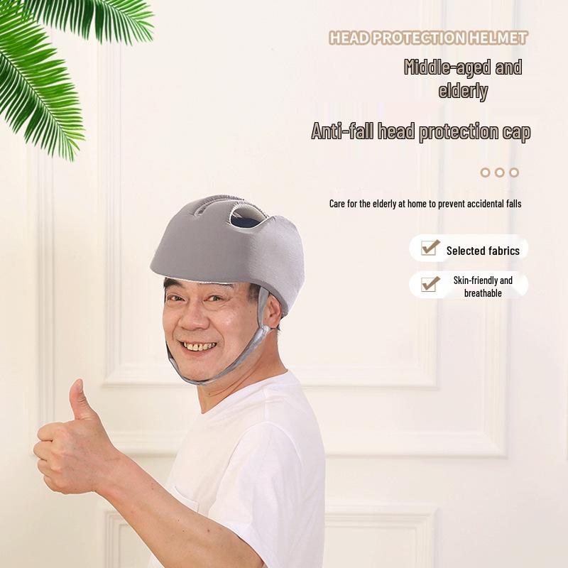 Casco di Protezione per la Testa per Anziani: Cappellino Anti-Caduta, Anti-Collisione, Traspirante, Assorbi-Sudore
