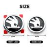 udrns1 for Skoda ABS Car Badge S Logo Octavia Rapid Fabia YETI A7 Superb KAMIQ Scala VRS Front Head Rear Tail Trunk Sticker
