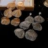 Metallic Fishtail Long Tassel Earrings Elegant Earrings for Women