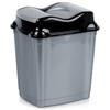 Plastic Hinged Waste Bin for Office Bathroom Kitchen 16L