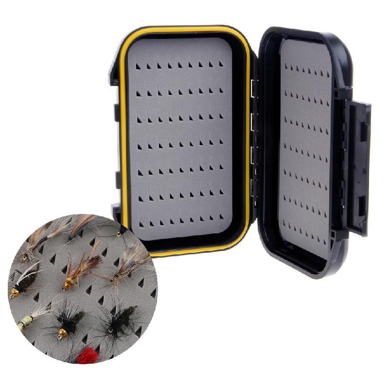 1 Pc Portable Fishing Baits Case Waterproof Dual-Layer Fly Fishing Bait Storage Box