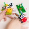 2pcs Baby Infant Kids Wrist Rattles Toys Developmental Soft Cute Animal