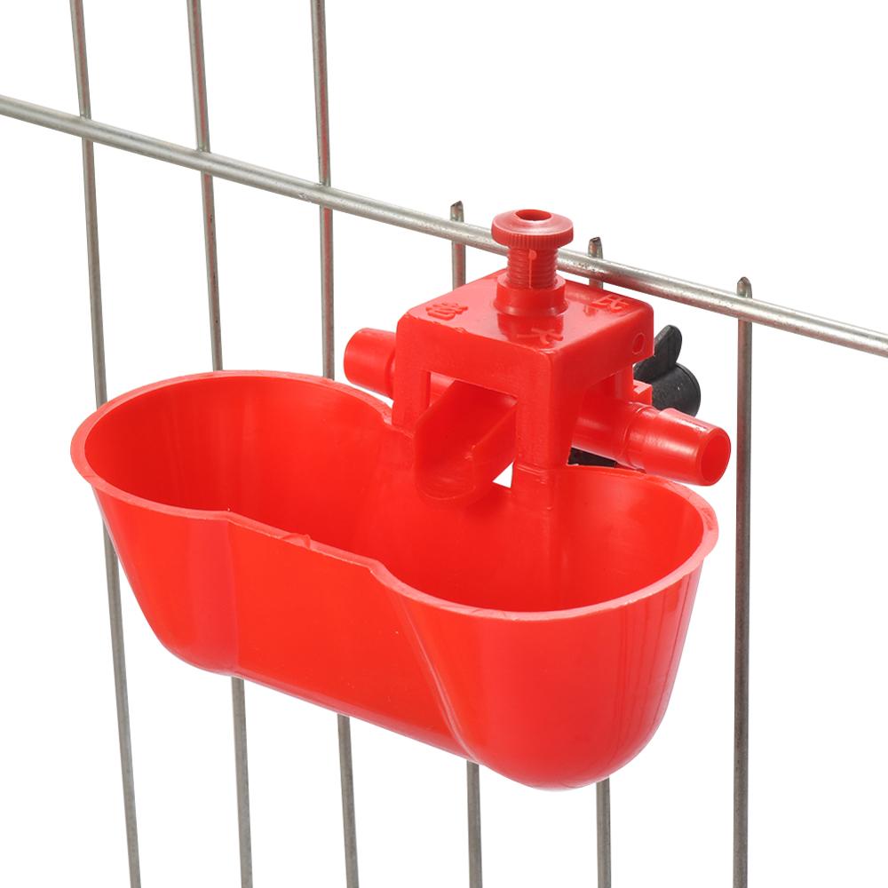 

Hang Bird Dringking Bowls Water Drinker for Pigeon Quail Automatic Chicken Drinking double Cups with Screws Bird Feeder Tools 5pcs