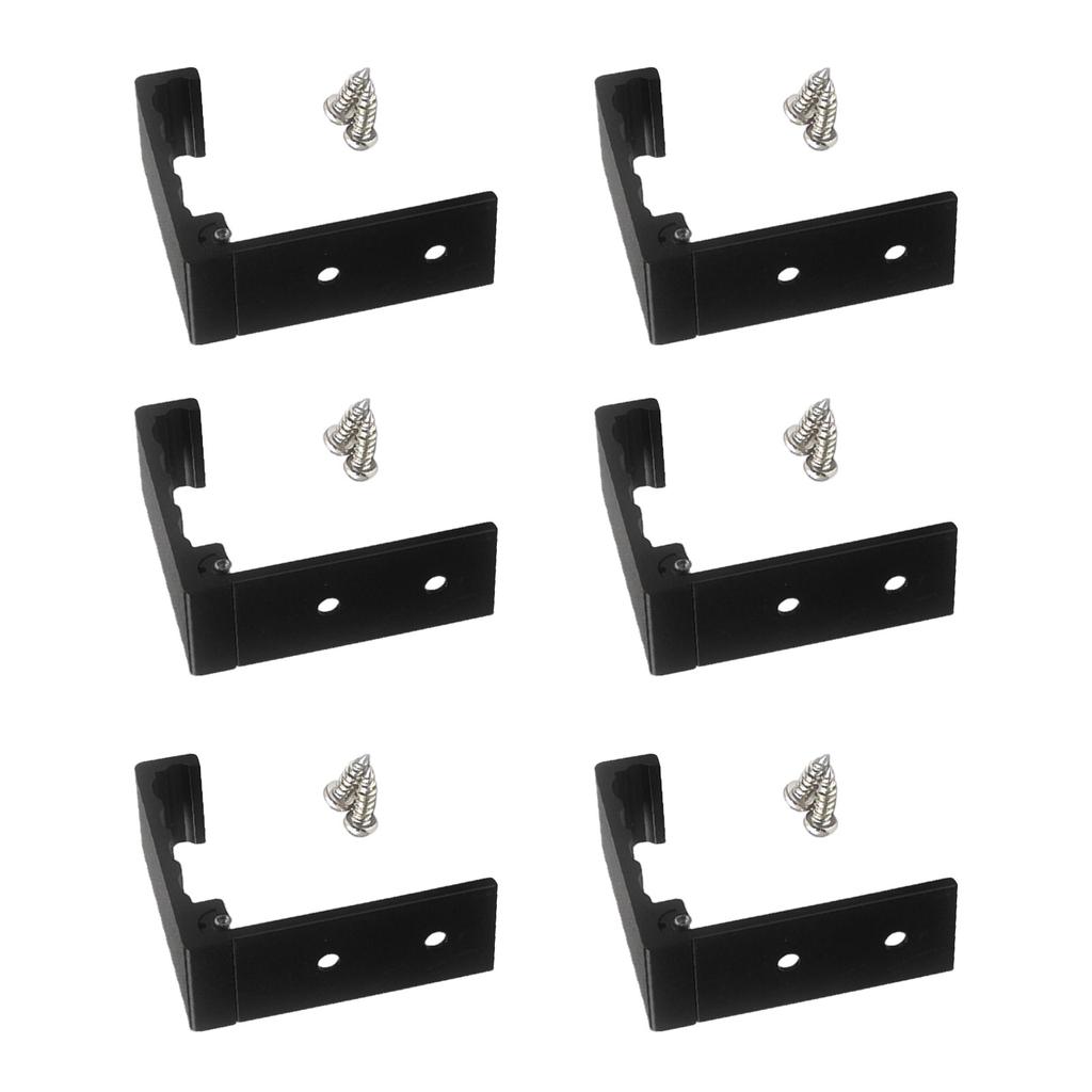 6Pcs Folding Coat Hooks Aluminum Alloy Wall Hooks Headset Wall Hanger for Hanging Coats Bags Hat Towel Keys