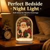 USB plug-in DIY Christmas pearl diamond painting night light snowman