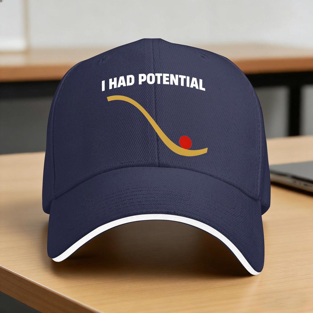 I Had Potential Sun Baseball Cap Summer Couple Women Design Trucker Hat Sunscreen Fashion Outdoor Sport Baseball Caps