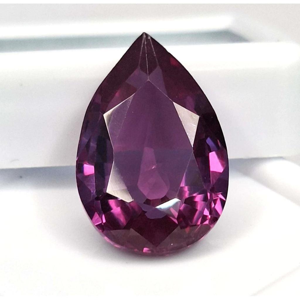 Natural Rhodolite Garnet 9-11 Ct Pear Cut Certified Fabulous Loose Gemstone