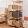 Rattan Woven Storage Basket for TV Stand, Bookcase, and Wardrobe