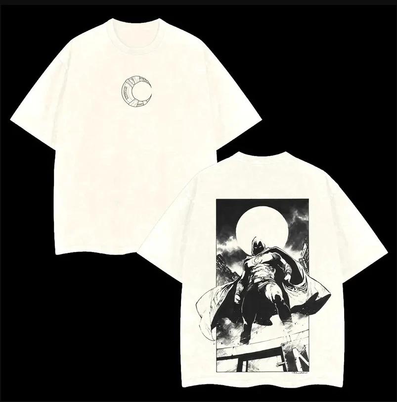Moon Knight Double Printed Fantasy Graphic Tee Mens T-Shirt XXXL